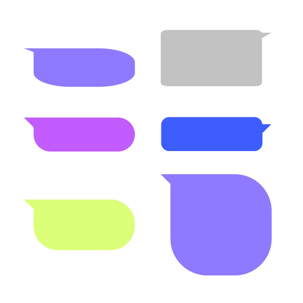 聊天图标在时髦的平的风格图片下载