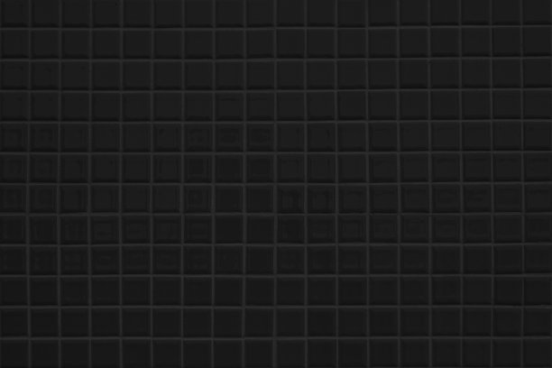 黑色瓷砖高分辨率的真实照片。砖无缝图案和纹理的方形地砖室内房间背景。深色网格瓷砖墙面纹理为条状装饰背景。图片下载