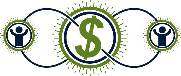 全球金融体系的概念标志图片下载