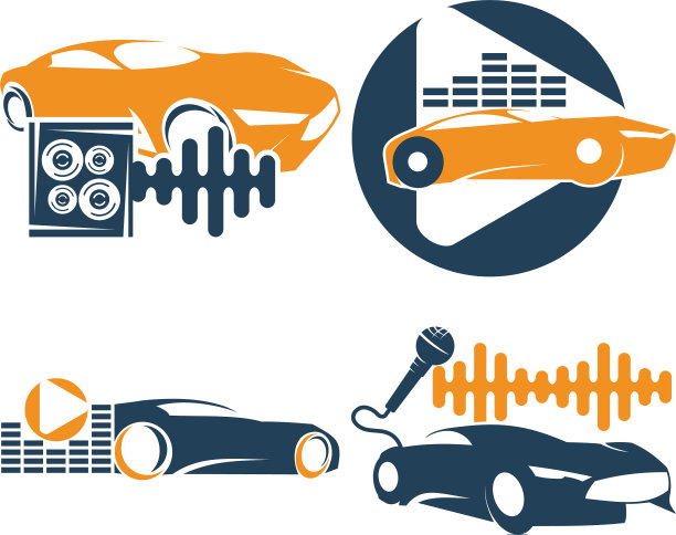 音响汽车系统logo模板设置扬声器麦克风图片下载