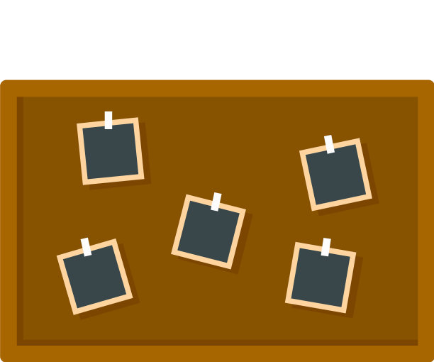 照片侦探板图标平面风格图片下载