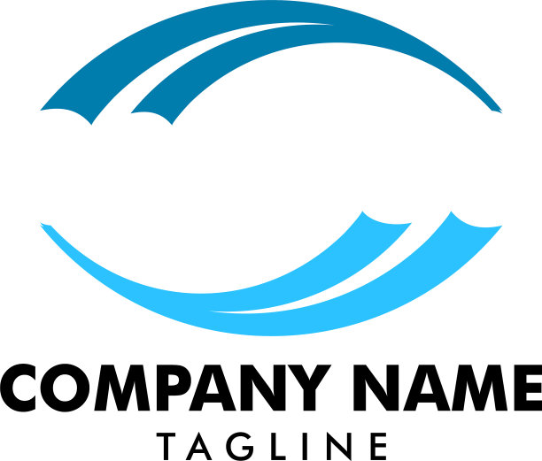 Wave标志设计模板图片下载