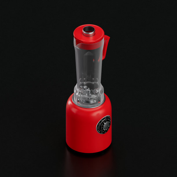 复古摇壶，复古厨房等距器具，3d渲染图片下载