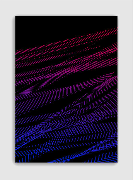 抽象的线条简约现代的小册子设计图片下载