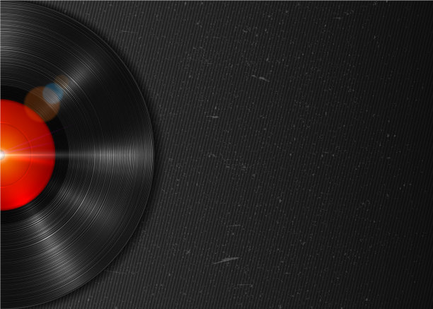 长时间播放lp黑胶唱片音乐背景图片下载