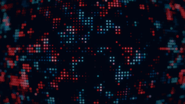 抽象点线技术背景图片下载