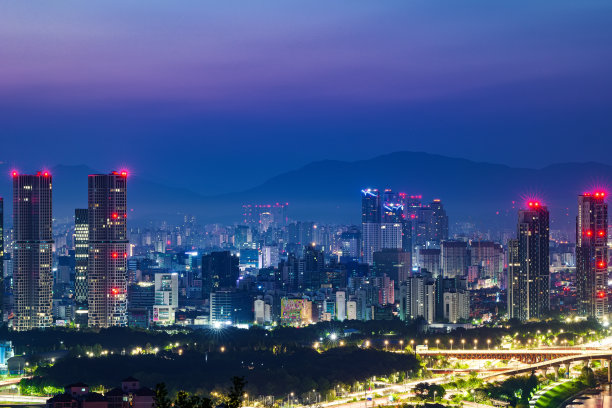 夜间拍摄的首尔夜景图片下载