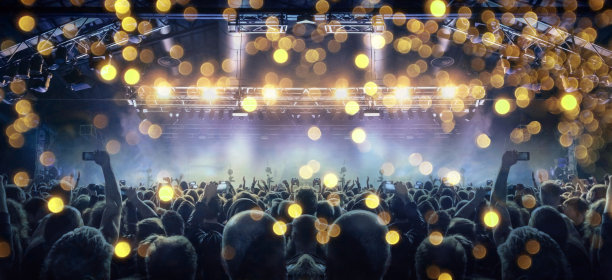 音乐会人群阶段图片下载