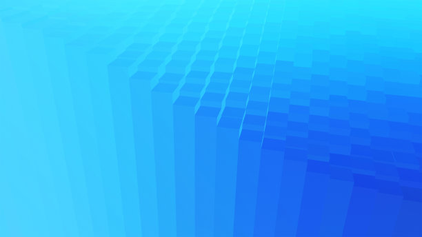 抽象的三维蓝色几何背景图片下载