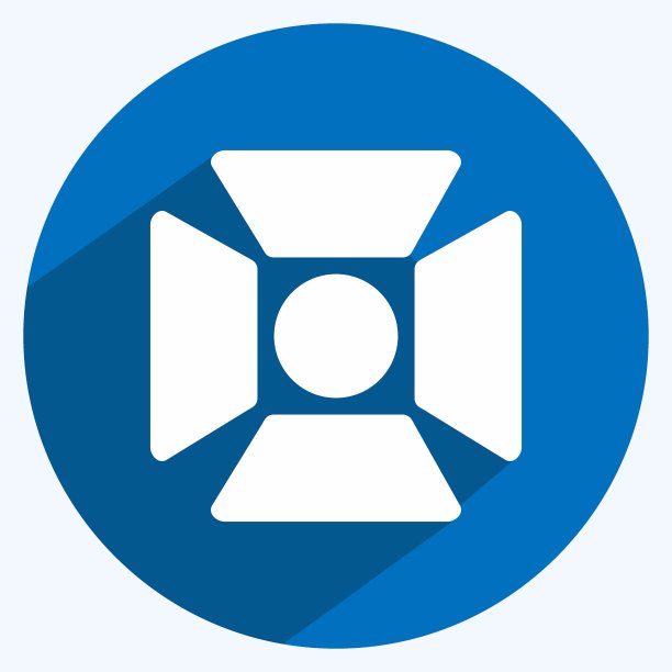 图标的工作室。适合艺术符号。长长的阴影风格。简单的设计可编辑。设计模板向量。简单的说明图片下载