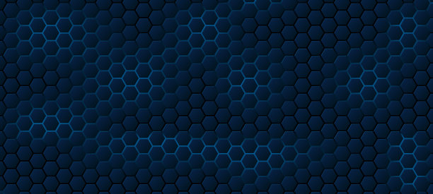 摘要深蓝色六边形纹理背景具有蓝光效果。现代的背景。可以用于登录页、书籍封面、小册子、传单、杂志、任何品牌、横幅、标题、演示文稿和墙纸背景图片下载