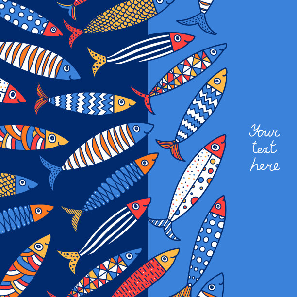 可爱的沙丁鱼。图片下载