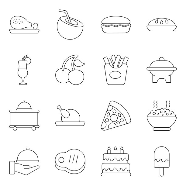 包装餐线图标图片下载