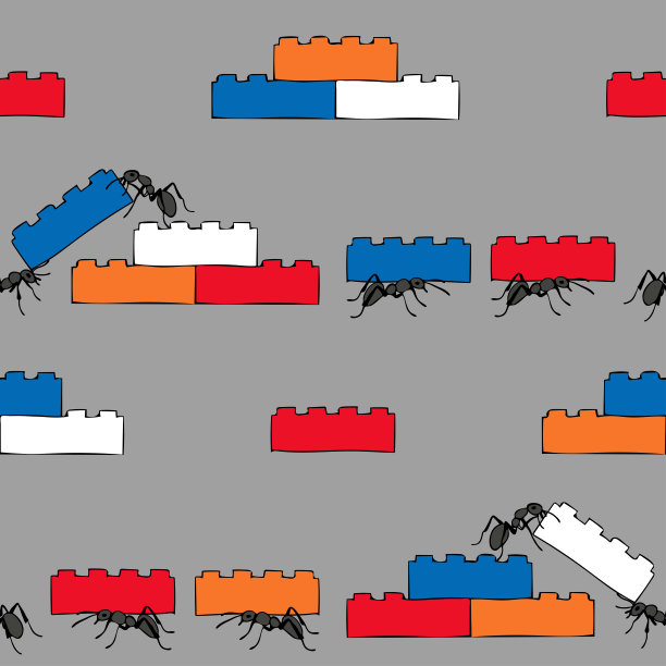 蚂蚁团队工作在灰色图片下载
