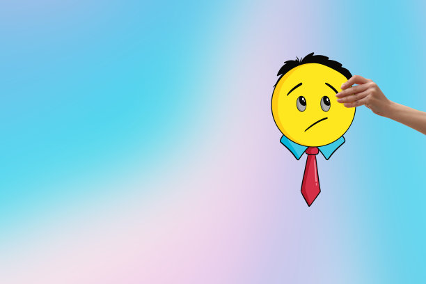 拿着表情符号的女人图片下载