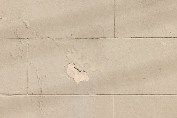 旧米色混凝土砌块墙的一部分图片下载