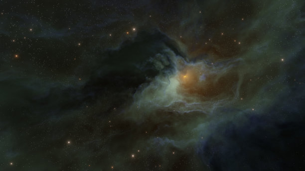 恒星星云的3D渲染图图片下载