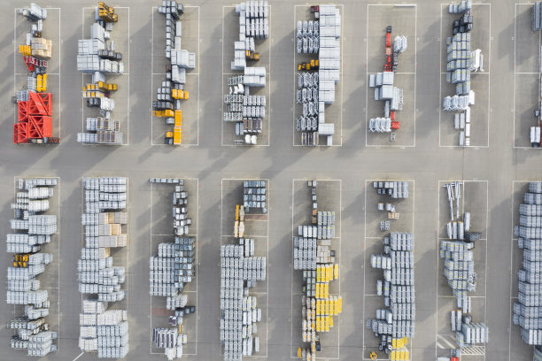 建筑材料，鸟瞰图图片下载