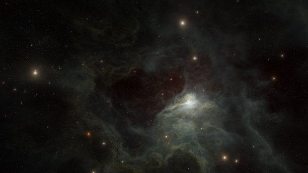 恒星星云的3D渲染图图片下载