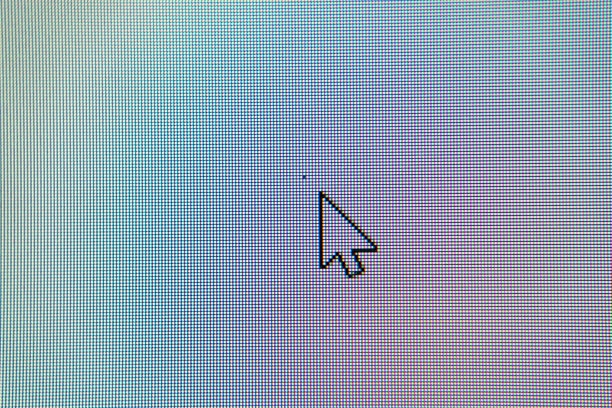 中心有坏点的LED电脑显示器图片下载