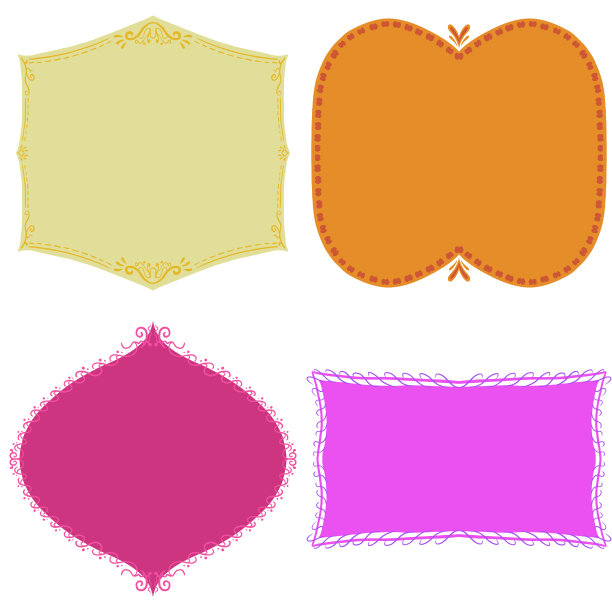 装饰设计卡气球框架图片下载