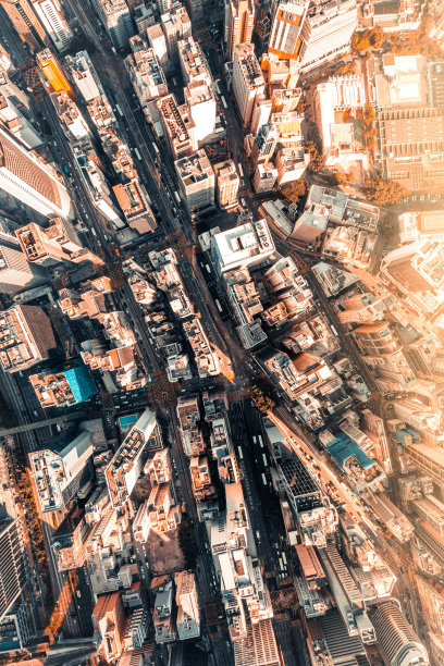 这是香港市区建筑物的顶部图片下载