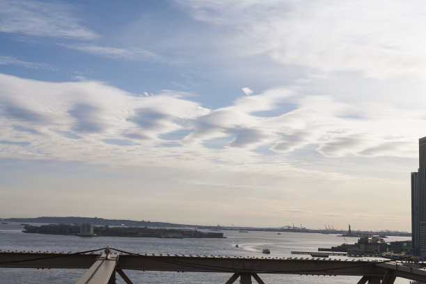 日出时的布鲁克林大桥，纽约市图片下载