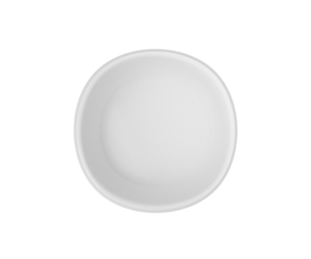 设置白色碗孤立在白色背景的3D渲染图片下载