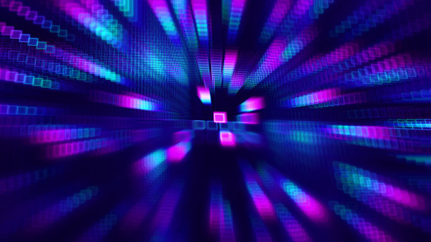 NFT摘要像素棱镜霓虹色调速度散焦未来技术海军背景框架网格彩虹发光在行模式活力灵感折射多重曝光重复纹理下载带宽分形美术图片下载