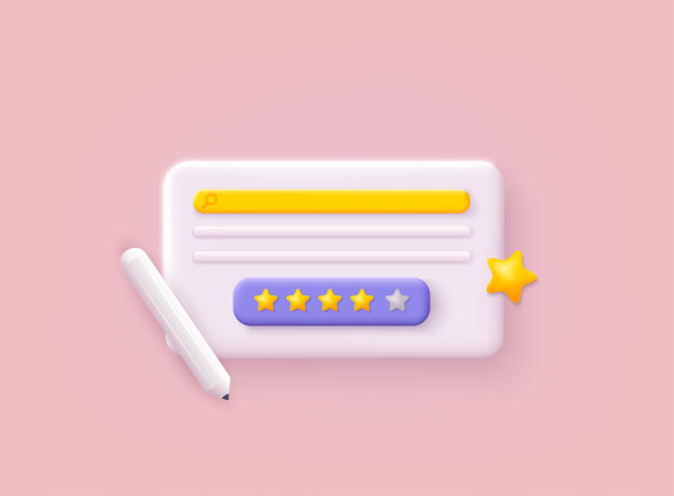 客户审核窗口。客户服务和用户体验理念。三维网络矢量插图。图片下载