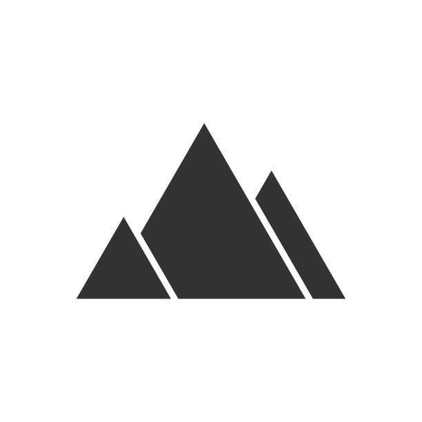 山图标。岩石的象征。矢量插图形象。图片下载