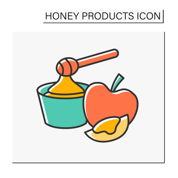蜂蜜勺颜色图标图片下载