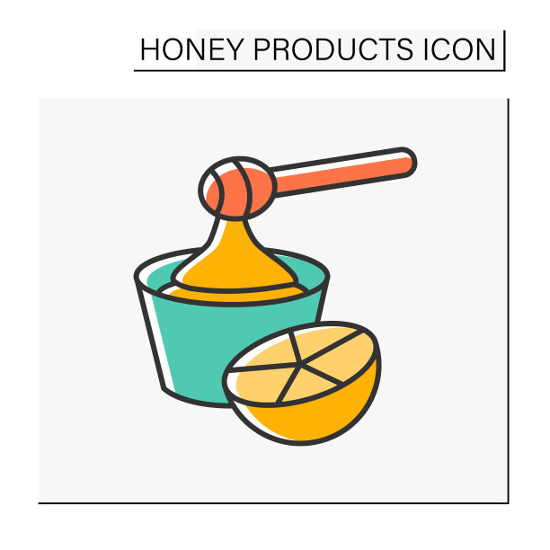 蜂蜜勺颜色图标图片下载