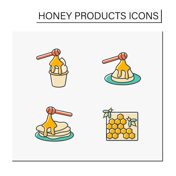 蜂蜜产品颜色图标设置图片下载