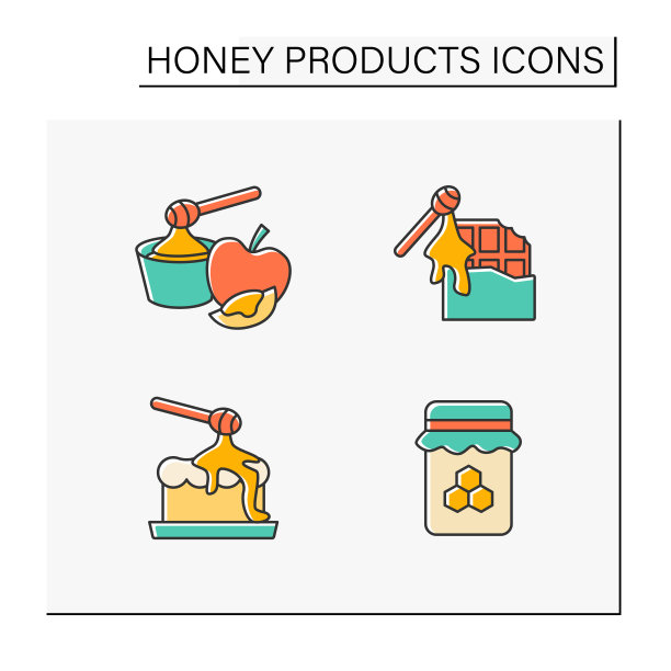 蜂蜜产品颜色图标设置图片下载