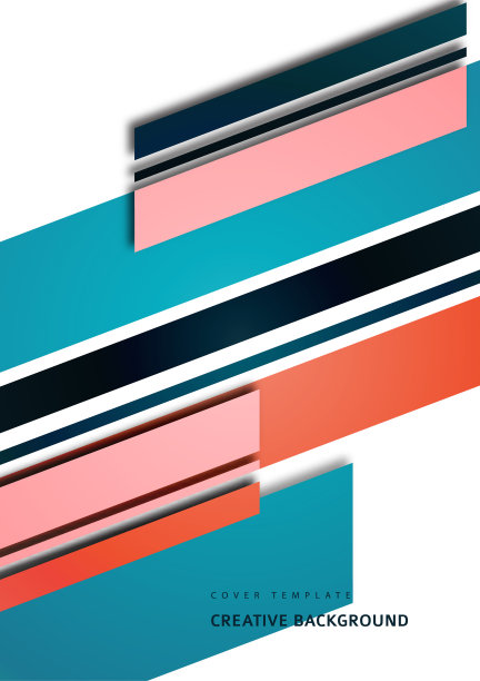 倾斜的条纹和线条。模板业务演示，应用程序封面和网站设计。向量图片下载