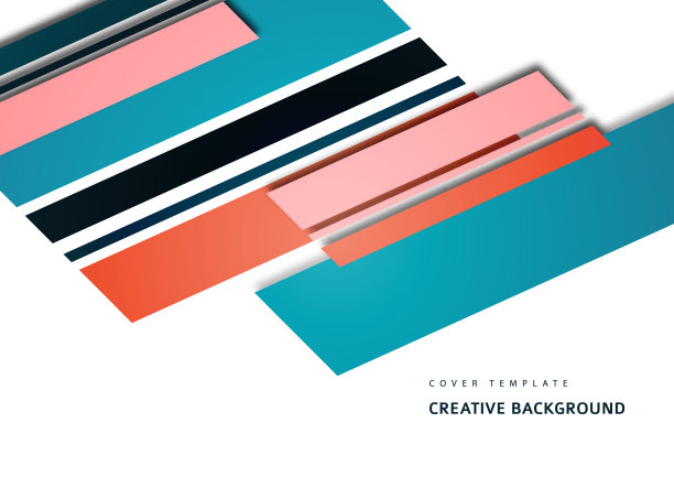 倾斜的条纹和线条。模板业务演示，应用程序封面和网站设计。向量图片下载