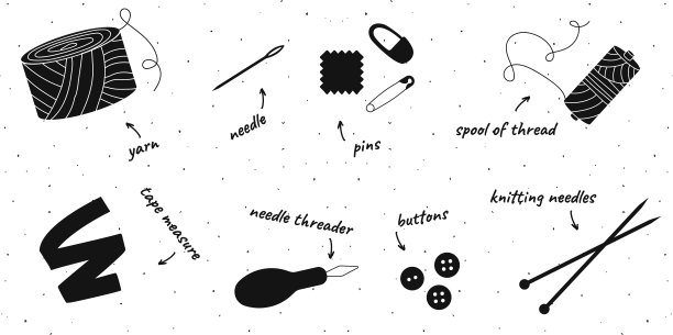 矢量手绘轮廓插图图片下载