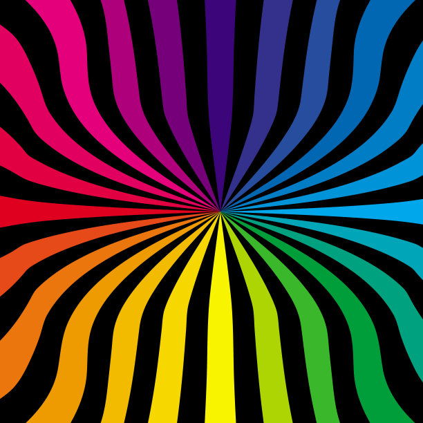 彩色彩虹矢量背景图片下载