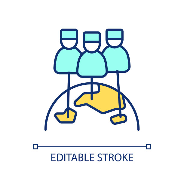 国际协作医生RGB彩色图标图片下载