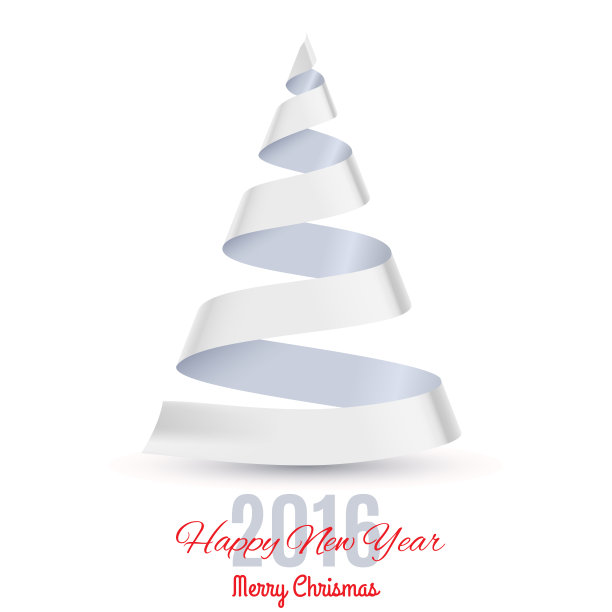 丝带的圣诞树图片下载