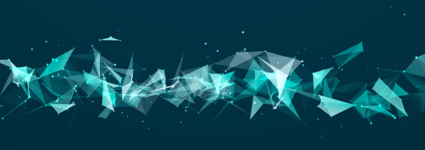 摘要数字通信点。技术背景。网络连接结构。颜色丛的效果。3 d图片下载