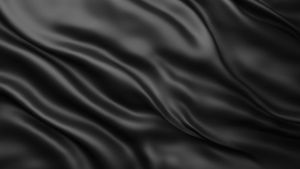 黑色织物背景与复制空间3d渲染图片下载