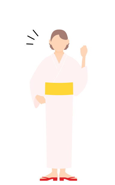 yukata的女人，欢快，勇敢的姿势!图片下载