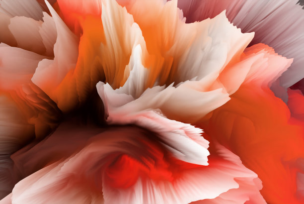 神奇的世界。色彩斑斓的抽象幻想背景，超现实的梦幻景观。三维演示图片下载