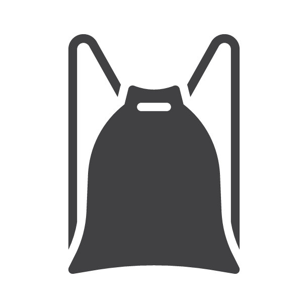 运动背包矢量图标图片下载