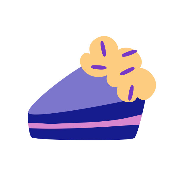 蛋糕糖衣。松饼。甜的食物。情人节，浪漫，生日是节日的象征。卡通风格的甜点。矢量插图贺卡，印刷，贴纸，海报设计。图片下载