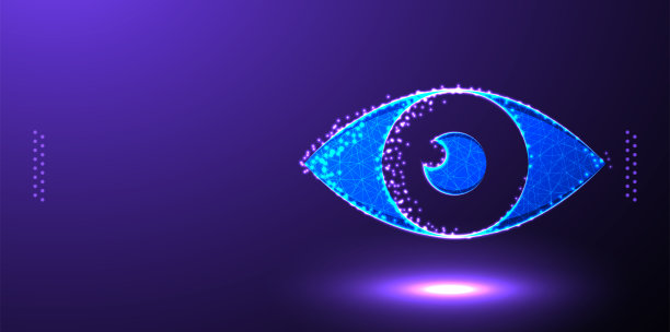 数码眼低聚线框网孔图片下载