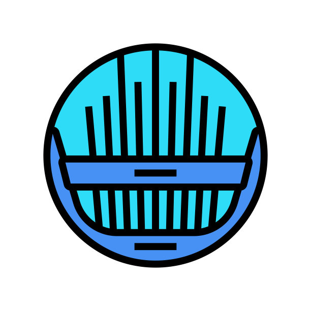 针集彩色图标矢量插图图片下载