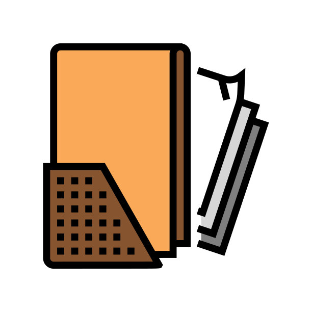 皮革材料颜色图标矢量插图图片下载